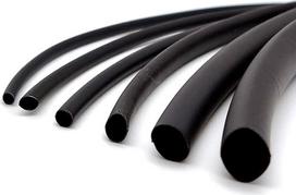 "Makashop24" susitraukiantis vamzdelis 4:1 su juodais klijais, skersmuo nuo 4,0 iki 52,0 mm, pasirinkimas: nuo 25 cm iki 10 metrų (skersmuo 12,0 mm, 3 metrai)