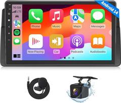 Eonon Autoradio kompatibel mit BMW E46 1998-2006, Android 14 CarPlay, Android Auto, MirrorLink, 3+32GB GPS, Bluetooth, USB-RCA-Ausgang, unterstützt Rückfahrkamera Online-Update E46X7