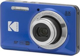 KODAK Pixpro FZ55-16 megapikselių skaitmeninis fotoaparatas, 5X optinis priartinimas, 2,7 LCD ekranas, optinis vaizdo stabilizatorius, 720p Full HD vaizdo įrašas, ličio jonų - mėlynas