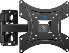 Perlesmith TV Wall-Mount / Swivel Tilting Wall Mount for 13 - 42 Inch Flat & Curved TVs or Monitors up to 35 kg / Max. VESA 200 x 200 mm