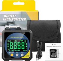 Skaitmeninis lazerinis matuoklis, "Lytool Inclinometer" lazerinis gulsčiukas su keturpusiu magnetu, dvipusis lazerinis LCD ekranas, C tipo sąsaja, magnetinė nuožulni dėžutė, skirtas medžio apdirbimui, statybai, pasidaryk pats