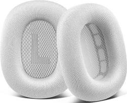 SOPROM ausų pagalvėlės "Airpods Max" ausinėms per ausis Ausų pagalvėlės su patvariu tinkleliu iš minkštų putų - baltos spalvos