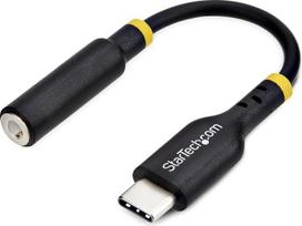 StarTech.com USB C ausinių adapteris, USB C TRRS ausinių audio jungtis su 3,5 mm lizdu, 32 bitų DAC, kompiuteris, mobilusis telefonas