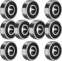 TUZUK 6203-2RS 6203-2RS Rutuliniai guoliai su sandarikliais, 17 x 40 x 12 mm, iš anksto sutepti chromuotu plienu ir guma su dvigubu sandarikliu, 6203RS gilių griovelių rutuliniai guoliai, pakuotė po 10 vnt.