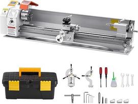 VEVOR Metalo tekinimo staklės 220 x 1000 mm Automatinis padavimas 2500 aps/min greitis 1250 W bešepetėlinis variklis su priedais, stalinės tekinimo staklės tikslioms detalėms apdirbti