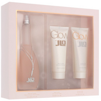 Jennifer Lopez „Glow“ rinkinys su tualetiniu vandeniu (100 ml) + kūno losjonu (75 ml) + dušo žele (75 ml)