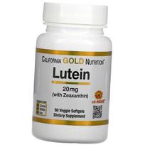 Liuteinas su Zeaksantinu, Lutein 20 su Zeaksantinu, California Gold Nutrition (72427008) 60vsoftgels