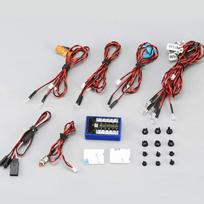 RC Nuotolinio Valdymo Transporto Priemonės Šviesa 1/10 Simuliacinio Modelio Transporto Priemonės Šviesa 12LED Mirksinti-išjungta Transporto Priemonės Šviesų Komplektas SCX10 Horizontalių Važiavimo Šviesų Komplektas 1set