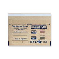 PRO STERIL sterilizavimo vokai su vidiniais indikatoriais, 60x100 mm., 100 vnt., rudi