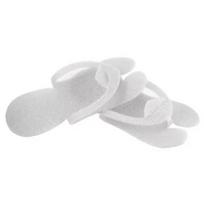 Silk Foam Slip pedikiūro šlepetės 12 porų, baltos