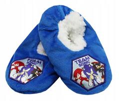 Žieminės šlepetės berniukams Sonic the Hedgehog, mėlynos