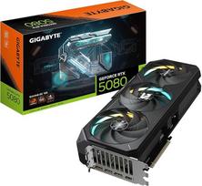 "Gigabyte GeForce RTX 5080 Gaming OC 16G" vaizdo plokštė - 16GB GDDR7, 256 bitų, PCI-E 5.0, 2730 MHz branduolio taktinis dažnis, 3 x DisplayPort, 1 x HDMI, GV-N5080GAMING OC-16GD