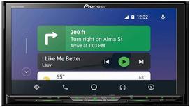 "Pioneer" AVH-Z9200DAB-AN 2-DIN daugialypės terpės grotuvas, išskleidžiamas "ClearType" jutiklinis ekranas, išmaniojo telefono jungtis, "Apple Car Play", "Android Car", "Bluetooth", 13 juostų grafinis ekvalaizeris, įskaitant DAB anteną