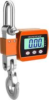 "Toplionace" 500 kg LCD skaitmeninės krano svarstyklės, nešiojamosios pramoninės elektroninės svarstyklės, tvirtas kablio pakabinamas svėrimo įrankis, kg/lb/N (oranžinė)