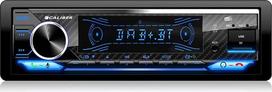 Caliber Car Radio Bluetooth 1DIN, DAB+/FM Tuner, 4 x 100 W, USB/Micro SD, 2.1 A Charging Function, Aux-in, Hands-Free System, External Microphone, RCA Output, Light Show MP3/WMA/APE/FLAC/AAC