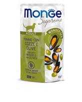 Monge Supreme konservai katėms su tunu, midijomis ir alyvuogėmis, 12x80 g