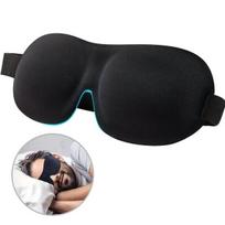 3D miego kaukė unisex, juoda, VIENAS DYDIS