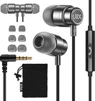 "ULIX Rider In-Ear" ausinės, sustiprintas laidas, mikrofonas, patvarios, 48 Ω garsiakalbis, sodrūs bosai, ausinės "iPhone", "iPad", "Samsung", kompiuteriui, nešiojamajam kompiuteriui, asmeniniam kompiuteriui