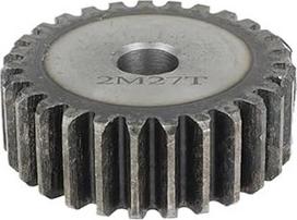 1 Stück 2M-Zahnrad 26/27/28/29 T Bastelloch 12 mm Zahnrad Weichstahlmaterial hochwertiges Ritzel Gesamthöhe 20 mm (28 dantų skylė 12 mm)