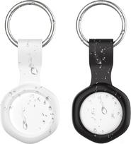 CHZHVAN Key Finder Air Tracker Tag su vandeniui atspariu dėklu, suderinamas su Apple Where is App (tik iOS), "Bluetooth" raktų ieškiklis raktams, piniginei, krepšiams, lagaminams, keičiama baterija, 2 vnt.