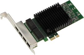 KALEA-INFORMATIQUE PCIe x1 tinklo valdiklio kortelė 4 prievadai RJ45 Quad LAN GIGABIT 10 100 1000 1G Ethernet su "Intel" mikroschemų rinkiniu 82571