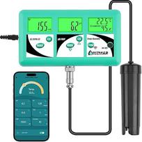 UIUZMAR pH EC TDS matuoklis hidroponikai, 7 in 1 pH EC PPM 500 PPM 700 CF temperatūros drėgmės monitorius aeroponikai, hidroponikos mitybos tirpalo laidumo pH vertės kontrolė