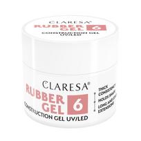 CLARESA nagų priauginimo gelis RUBBER GEL 6, 90 g