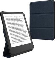 "Amazon Kindle Paperwhite (12th Gen 2024)/Kindle Colorsoft" dėklas - dirbtinės odos apsauginis dėklas - magnetinio uždarymo dangtelis su stovo funkcija, tamsiai mėlynos spalvos