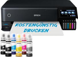 "Epson EcoTank ET-8550" nuotraukų spausdintuvas kūrybos entuziastams, itin patogus A3+ formatas, 6 spalvų rašalai, 5 krypčių laikmenos valdymas, "Wi-Fi Direct" ir "Ethernet", jutiklinis ekranas