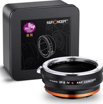 "K&F Concept" objektyvo montavimo adapteris EOS-NEX IV IV Rankinis fokusavimas Suderinamas su "Canon" (EF/EF-S) objektyvu ir "Sony" E montavimo fotoaparato korpusu
