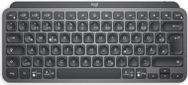 "Logitech MX Keys" mini belaidė klaviatūra Kompaktiška "Bluetooth" apšviesta USB-C klaviatūra, suderinama su "Apple macOS", "iOS", "Windows", "Linux", "Android", metalinis korpusas - tamsiai pilka