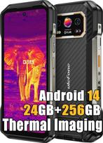 "Ulefone Armor 27T" terminis lauko mobilusis telefonas be sutarties su termovizoriumi, MTK G99 24GB + 256GB/2TB lauko išmanusis telefonas, 64MP + 50MP, 10600mAh belaidis įkrovimas, 6,78 colių FHD+