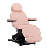 Elektrinis kosmetologinis krėslas SILLON CLASSIC 3 varikliai, rožinis su juodu