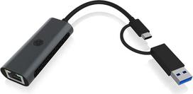 IcyBox IB-LAN301-C3 USB Type-A arba Type-C® į 2.5 Gigabit Ethernet LAN adapteris