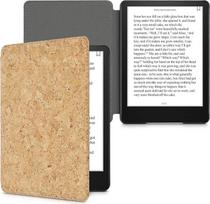 kwmobile Case Compatible with Amazon Kindle Paperwhite (11th Gen - 2021) - Cork eReader Protective Cover Case - Light Brown