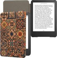 kwmobile Dėklas, suderinamas su "Amazon Kindle" (2022/2024) - Kork eReader Schutzhülle Cover Case - Fliesenmuster Braun Blau Rot