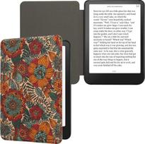 kwmobile Dėklas, suderinamas su "Amazon Kindle" (2022/2024) - Kork eReader Schutzhülle Cover Case - Sommerblumen Orange Grün Rot