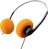 Oranžinės retro ausinės per ausis HiFi stereo ausinės Derliaus jausmai ausinės Retro ausinės lengvos daugumai telefonų atkūrimo įrenginių ausinės