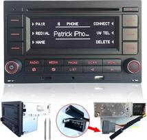 SCUMAXCON Autoradio Audio Stereo RCN210 für VW Golf MK4 Polo Passat B5 USB MP3 AUX SD Integriertes Bluetooth mit CD Spieler