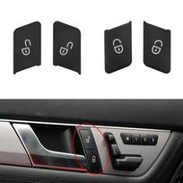 Naujas 4 vnt. Durų atrakinimo jungiklio mygtuko apdailos dangtelis Mercedes-Benz E klasės W212 2010-15