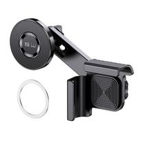 Magnetic Car Phone Holder Mount with Magnetic Ring for Tesla 3/Y Car Screen Navigation Bracket Screen Phone Mount for iPhone 15 CHINA gray
