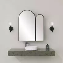 Vonios spintelė, Hanah Home, juoda, 12 x 45 x 50, cm