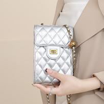 Rankinė-dėklas Mobiliojo telefono krepšys Moteriška Nauja vasaros mada Moteriška rankinė Krepšiai Deimantinė Aukščiausios klasės grandinėlė Per petį nešiojama rankinė