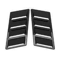 1 Pair Universal Car Front Hood Air Intakes, Vent Gills, Decorative Hood Cover, Air Intake, Glossy Black