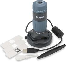 "Carson zPix" rankinio USB skaitmeninio mikroskopo rinkinys 86x-457x (pagal 21″ monitorių)
