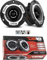 2 DS18 PRO-TWX1 Super Bullet Tweeter 9,60 cm 96 mm skersmens 120 W RMS ir 240 W Max 4 Ohm su 103 dB jautrumu 4 cm gylyje poroje + 3 nemokami lipdukai