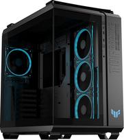 ASUS TUF Gaming GT502 Horizon TG ARGB Black modulinis dviejų kamerų korpusas (panoraminis dizainas, 4 iš anksto sumontuoti ARGB ventiliatoriai, priekinis skydelis, greitaeigė C tipo USB, juoda)