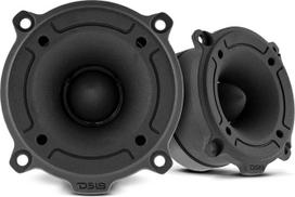 DS18 1" 300 W aliuminio "Super Bullet PRO-TW120B" juodos spalvos automobilinio garso stiprintuvų pora