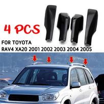 2001-2005 m. Toyota RAV4 4 vnt. Automobilio stogo bagažinės dangtelis Šoninės bėgelio galinis apvalkalas Juodas ABS gray