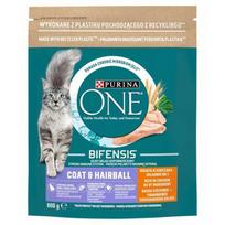 PURINA One Bifensis Coat  and  Hairball Chicken - sausas kačių maistas - 800 g